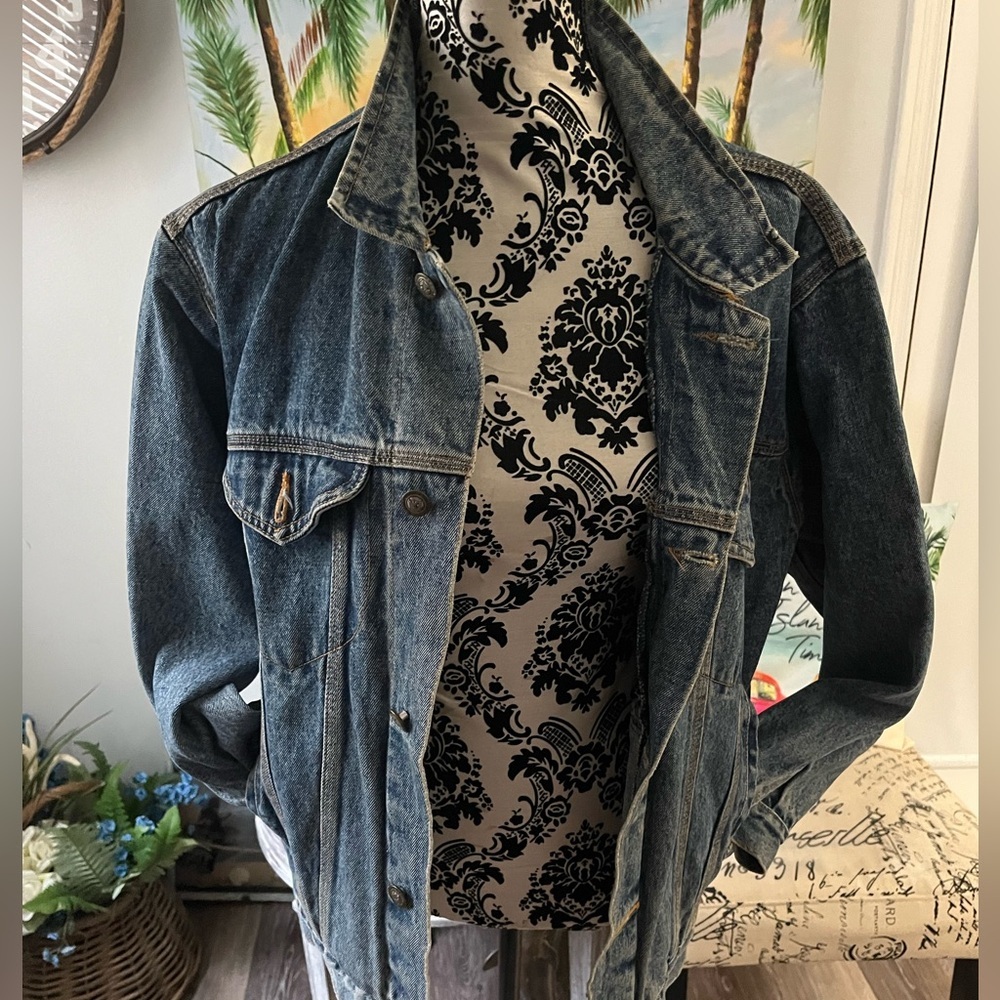 Buffalo David Bitton Blue Jean Jacket with Contrast Stitching
